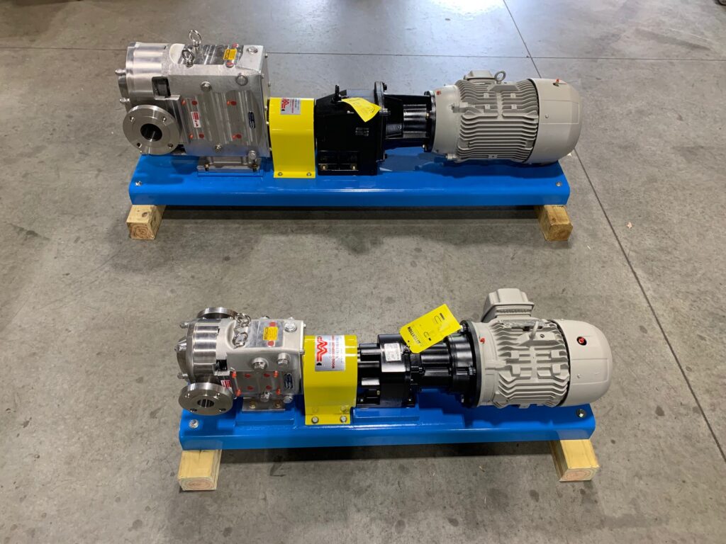 Q-Pumps w/Nord Gear Reducers on Custom Bases